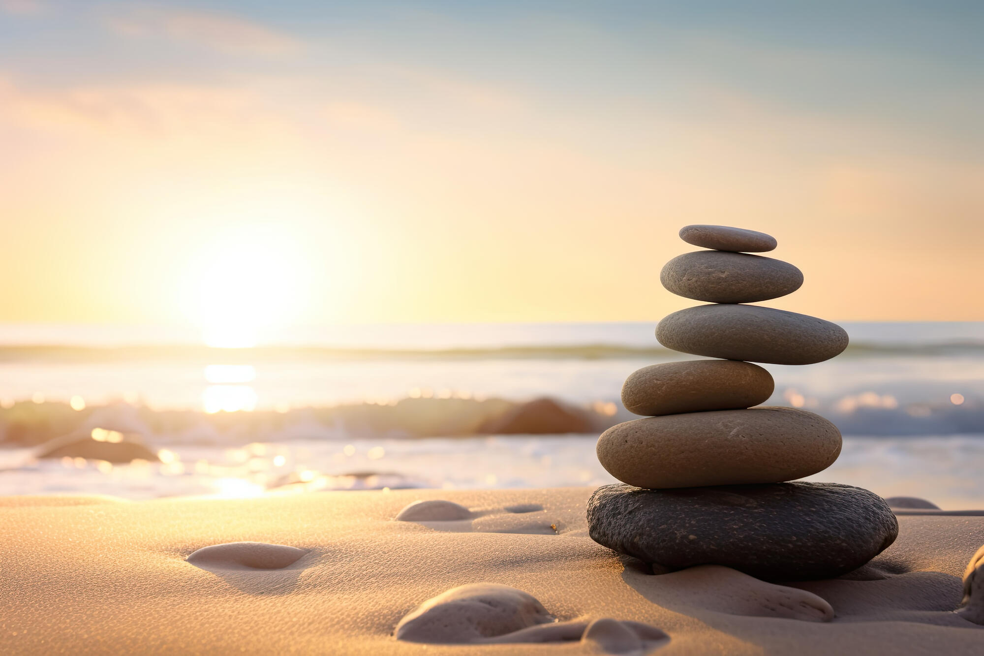 zen-stones-balanced-beach-with-copy-space-sunrise-light-meditation-relaxation-ai-generative (1)-1